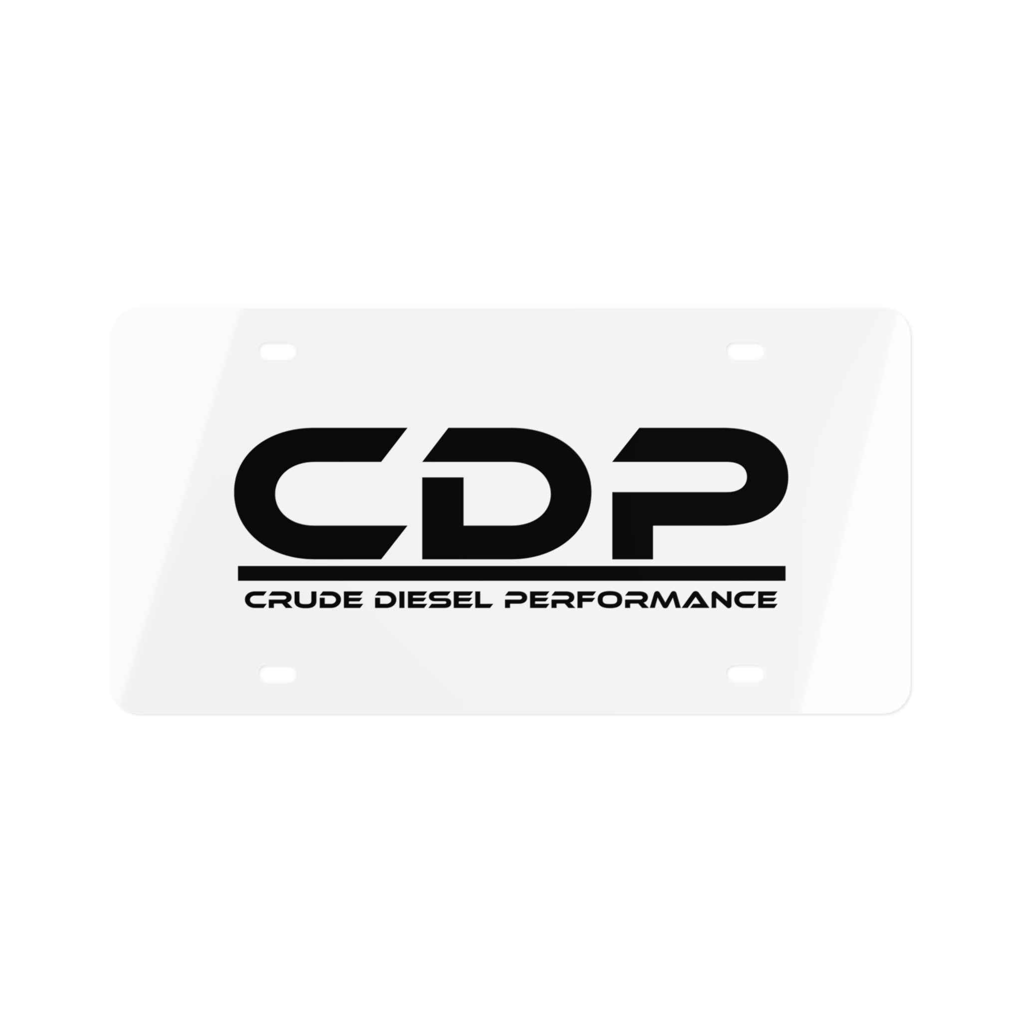 CDP License Plate WHITE