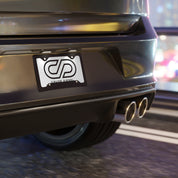 Crude Diesel License Plate ( White )