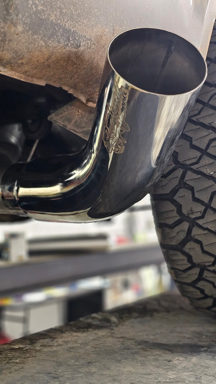 Blessed Performance Polished 45 Degree Angle Exhaust Tip - Universal