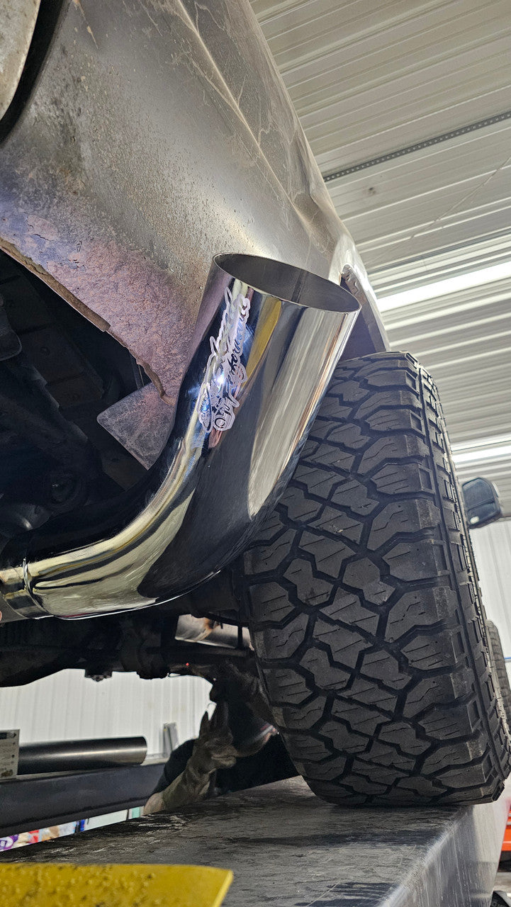 Blessed Performance Polished 45 Degree Angle Exhaust Tip - Universal