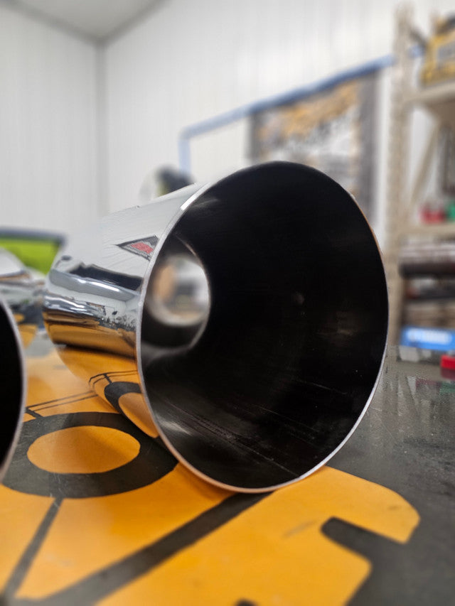 Blessed Performance Polished 45 Degree Angle Exhaust Tip - Universal