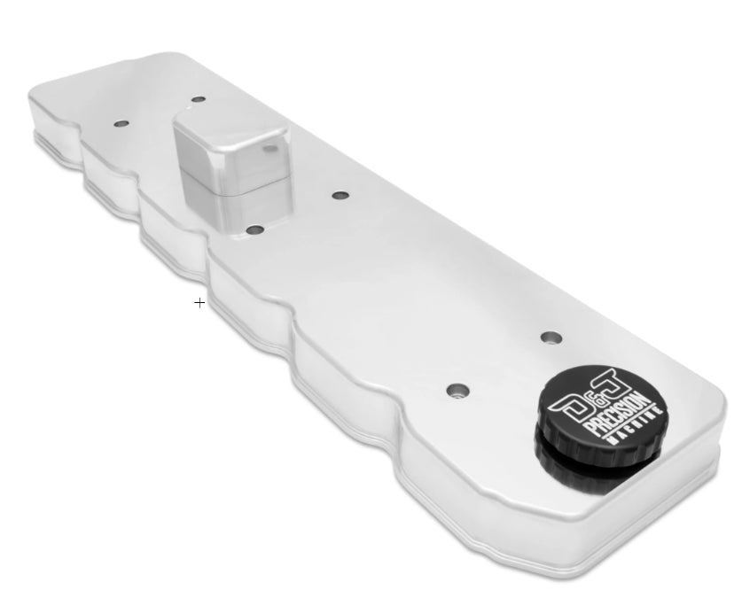 DJ Precision Machine Billet Valve Cover Raw Finish 2006 to 2024 5.9L/6.7L Cummins